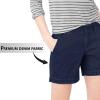 imageHybrid ampamp Company Womens Bermuda Walking Shorts Stretch 7 inch Inseam Super ComfyDenimindigo