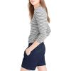 imageHybrid ampamp Company Womens Bermuda Walking Shorts Stretch 7 inch Inseam Super ComfyDenimindigo