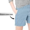 imageHybrid ampamp Company Womens Bermuda Walking Shorts Stretch 7 inch Inseam Super ComfyDenimlight Wash