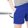 imageHybrid ampamp Company Womens Bermuda Walking Shorts Stretch 7 inch Inseam Super ComfyTwillroyal