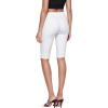 imageHybrid ampamp Company Womens Super Stretch Causal Pull On Millennium Twill Bermuda ShortsBermudawhite