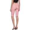 imageHybrid ampamp Company Womens Super Stretch Causal Pull On Millennium Twill Bermuda ShortsBlush