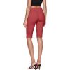 imageHybrid ampamp Company Womens Super Stretch Causal Pull On Millennium Twill Bermuda ShortsCoral