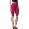 imageHybrid ampamp Company Womens Super Stretch Causal Pull On Millennium Twill Bermuda ShortsFuchsia