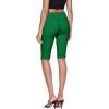 imageHybrid ampamp Company Womens Super Stretch Causal Pull On Millennium Twill Bermuda ShortsKelly Gree