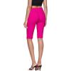 imageHybrid ampamp Company Womens Super Stretch Causal Pull On Millennium Twill Bermuda ShortsNeonpink