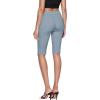 imageHybrid ampamp Company Womens Super Stretch Causal Pull On Millennium Twill Bermuda ShortsPowder Blu