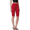 imageHybrid ampamp Company Womens Super Stretch Causal Pull On Millennium Twill Bermuda ShortsRed