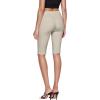 imageHybrid ampamp Company Womens Super Stretch Causal Pull On Millennium Twill Bermuda ShortsStone