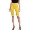 imageHybrid ampamp Company Womens Super Stretch Causal Pull On Millennium Twill Bermuda ShortsYellow