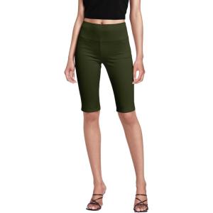 imageHybrid ampamp Company Womens Super Stretch Causal Pull On Millennium Twill Bermuda ShortsBermudaolive
