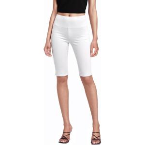 imageHybrid ampamp Company Womens Super Stretch Causal Pull On Millennium Twill Bermuda ShortsBermudawhite