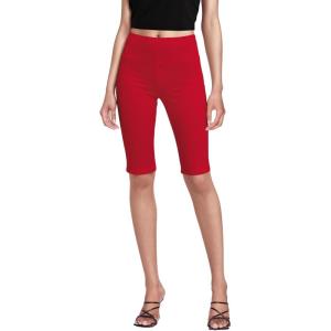 imageHybrid ampamp Company Womens Super Stretch Causal Pull On Millennium Twill Bermuda ShortsRed