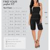 imageHybrid ampamp Company Womens Leisure Adjustable Straps Stretch Bermuda Denim jumpsuits OverallsBvj156998black
