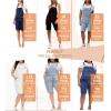 imageHybrid ampamp Company Womens Leisure Adjustable Straps Stretch Bermuda Denim jumpsuits OverallsBvj156998medium Was