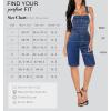 imageHybrid ampamp Company Womens Leisure Adjustable Straps Stretch Bermuda Denim jumpsuits OverallsBvj156998medium Was