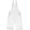 imageHybrid ampamp Company Womens Leisure Adjustable Straps Stretch Bermuda Denim jumpsuits OverallsBvj156998white