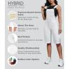 imageHybrid ampamp Company Womens Leisure Adjustable Straps Stretch Bermuda Denim jumpsuits OverallsBvj156998white