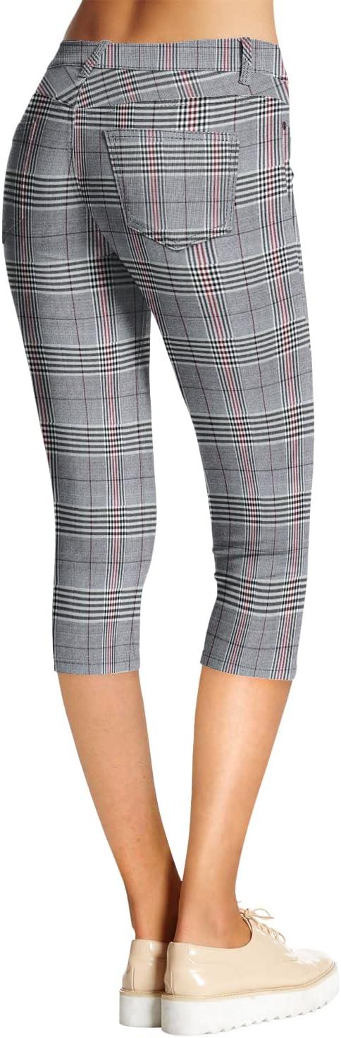 imageHybrid ampamp Company Womens Hyper Stretch Denim Capri JeansCapri676blackred