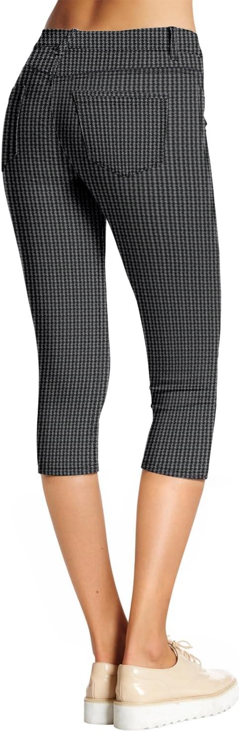imageHybrid ampamp Company Womens Hyper Stretch Denim Capri JeansCapricharcoalblack