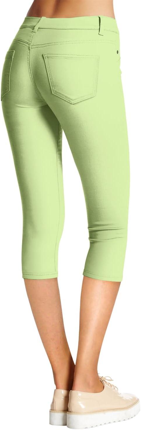 imageHybrid ampamp Company Womens Hyper Stretch Denim Capri JeansCaprilime