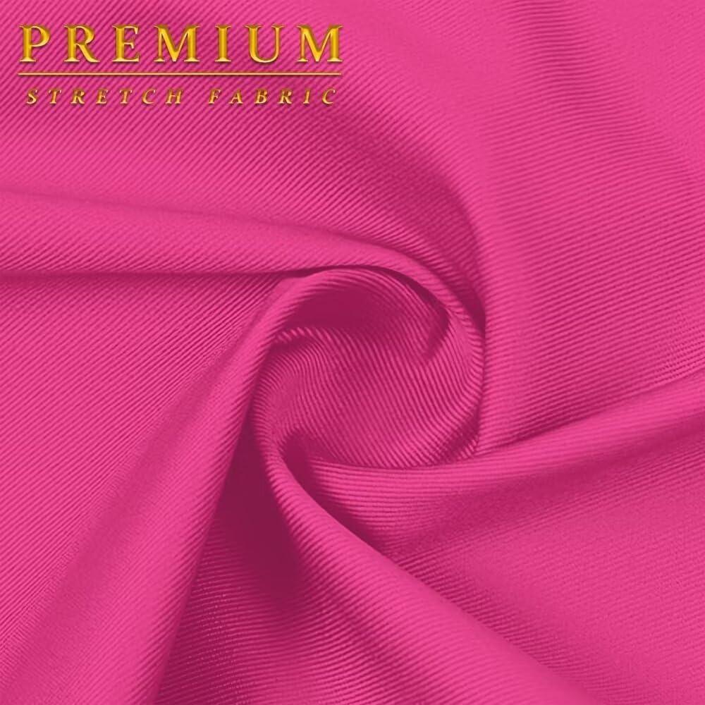 imageHybrid ampamp Company Womens Hyper Stretch Denim Capri JeansCaprineon Fuchsia