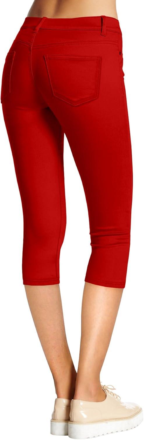 imageHybrid ampamp Company Womens Hyper Stretch Denim Capri JeansCaprired