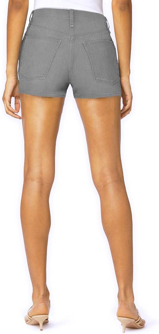 imageHybrid ampamp Company Womens Mid Rise Denim Stretchy Jean Shorts with PocketsShortgrey