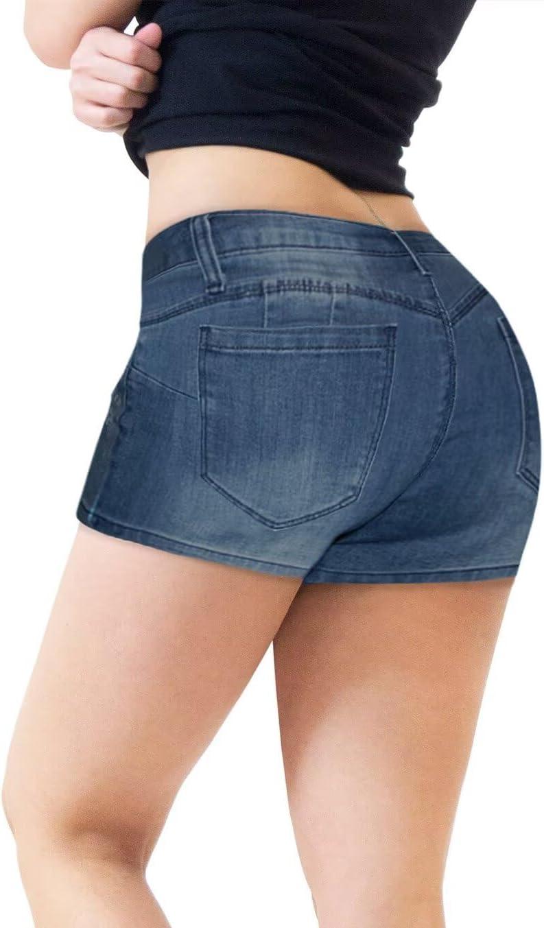 imageHybrid ampamp Company Womens Ripped Stretchy Jeans Shorts Casual Denim ShortsRippedmedium Was