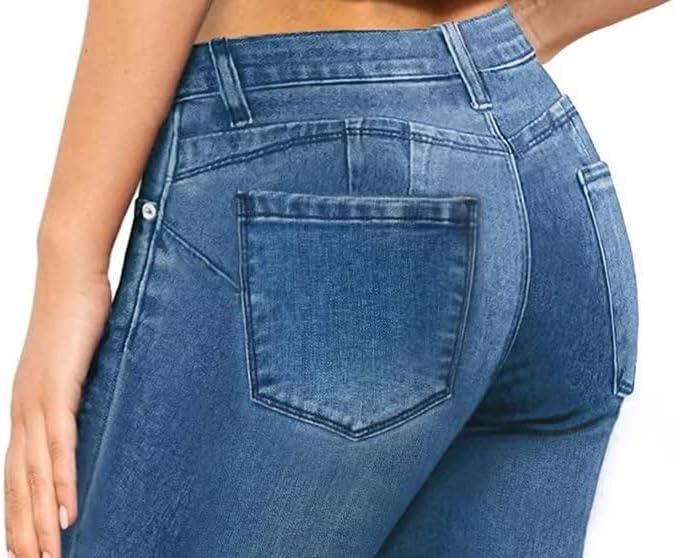 imageHybrid ampamp Company Womens Slim Fit Super Stretch Denim Capri ShortsRippedmedium Was