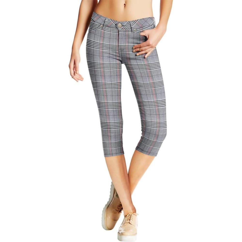 imageHybrid ampamp Company Womens Hyper Stretch Denim Capri JeansCapri676blackred