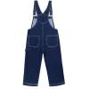 imageHybrid ampamp Company Womens Denim Bib Sleeveless Overalls Utility Rompers Capri Jumpsuit with PocketsQvj156998darkwash