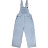 imageHybrid ampamp Company Womens Denim Bib Sleeveless Overalls Utility Rompers Capri Jumpsuit with PocketsQvj156998light Wash