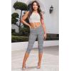 imageHybrid ampamp Company Womens Hyper Stretch Denim Capri JeansCapri676blackred