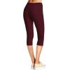 imageHybrid ampamp Company Womens Hyper Stretch Denim Capri JeansCapriburgundy
