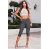 imageHybrid ampamp Company Womens Hyper Stretch Denim Capri JeansCapricharcoalblack