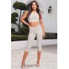 imageHybrid ampamp Company Womens Hyper Stretch Denim Capri JeansCaprilight Grey