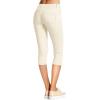 imageHybrid ampamp Company Womens Hyper Stretch Denim Capri JeansCaprioff White