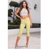 imageHybrid ampamp Company Womens Hyper Stretch Denim Capri JeansCapripastelyellow