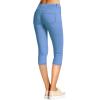 imageHybrid ampamp Company Womens Hyper Stretch Denim Capri JeansCapripowder Blu