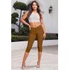 imageHybrid ampamp Company Womens Hyper Stretch Denim Capri JeansCapritobacco