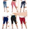 imageHybrid ampamp Company Womens Slim Fit Super Stretch Denim Capri ShortsRippedmedium Was