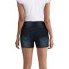imageHybrid ampamp Company Womens Super Comfy Stretch Destructed Denim Bermuda Shorts CapriShortsdestructeddwash