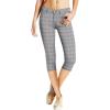 imageHybrid ampamp Company Womens Hyper Stretch Denim Capri JeansCapri669blackwhite