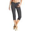 imageHybrid ampamp Company Womens Hyper Stretch Denim Capri JeansCapricharcoalblack