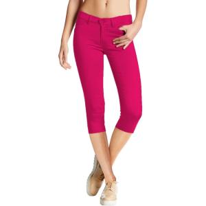 imageHybrid ampamp Company Womens Hyper Stretch Denim Capri JeansCaprifuchsia