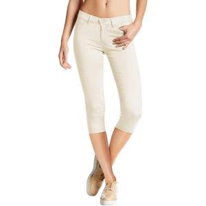 imageHybrid ampamp Company Womens Hyper Stretch Denim Capri JeansCaprioff White