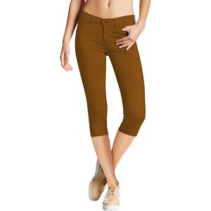 imageHybrid ampamp Company Womens Hyper Stretch Denim Capri JeansCapritobacco