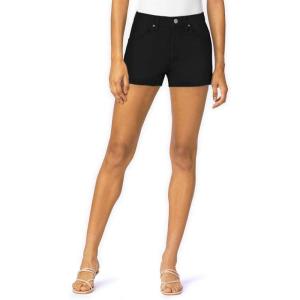 imageHybrid ampamp Company Womens Mid Rise Denim Stretchy Jean Shorts with PocketsShortblackdye to Match