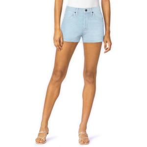imageHybrid ampamp Company Womens Mid Rise Denim Stretchy Jean Shorts with PocketsShortbleach